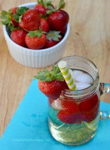 Strawberry Moscato Spritzer from What The Fork Food Blog