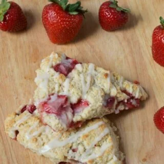 Strawberries and Cream Scones from What The Fork Food Blog