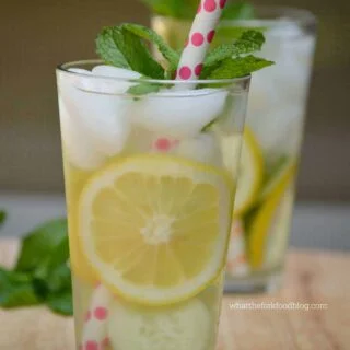 Cucumber, Lemon and Mint Infused Water from What The Fork Food Blog