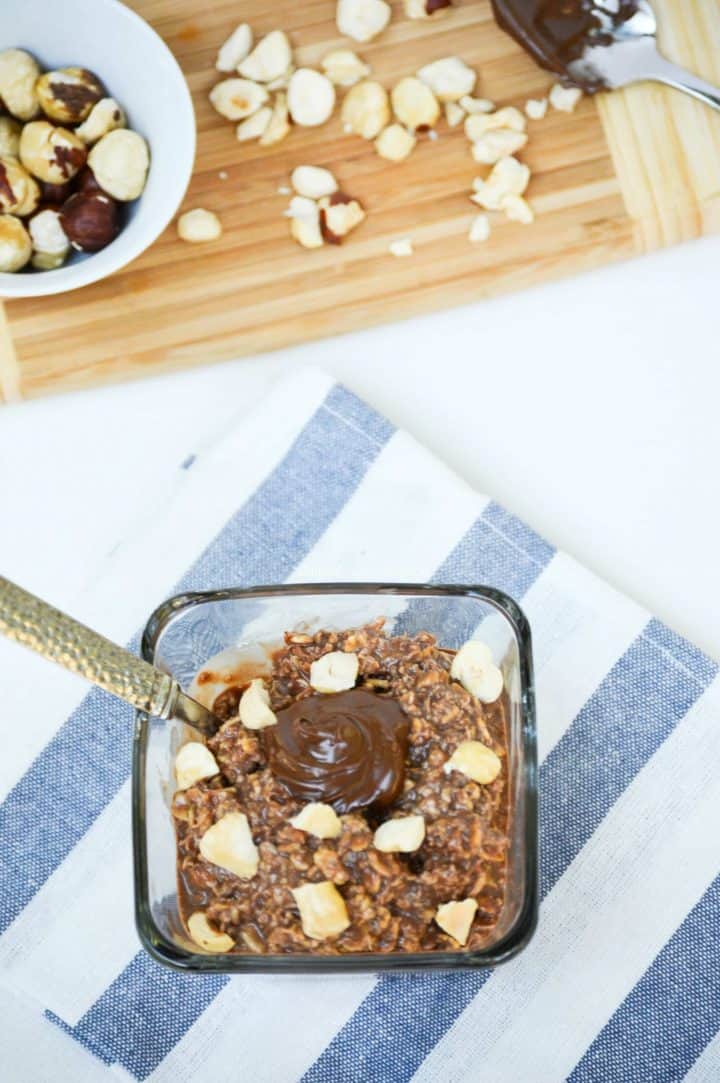 Nutella Overnight Oats What the Fork