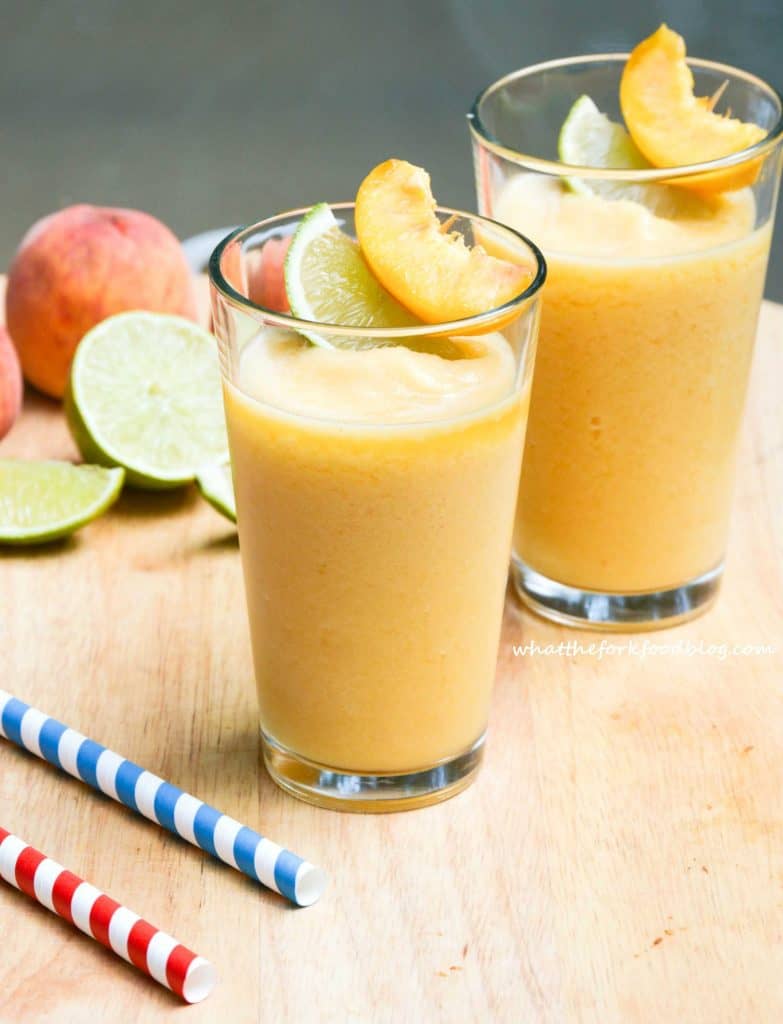 Fresh Peach Daiquiris What the Fork