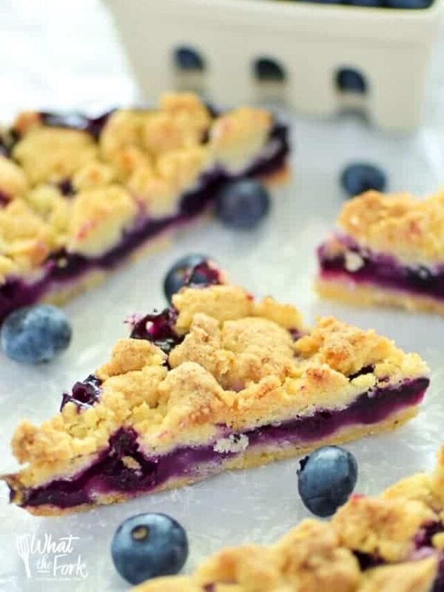 Gluten Free Blueberry Crumb Bars Story