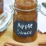 Slow Cooker Cinnamon Applesauce recipe from What The Fork Food Blog
