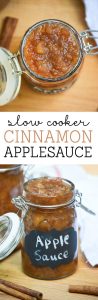 Slow Cooker Cinnamon Applesauce from What The Fork Food Blog | @WhatTheForkBlog | whattheforkfoodblog.com
