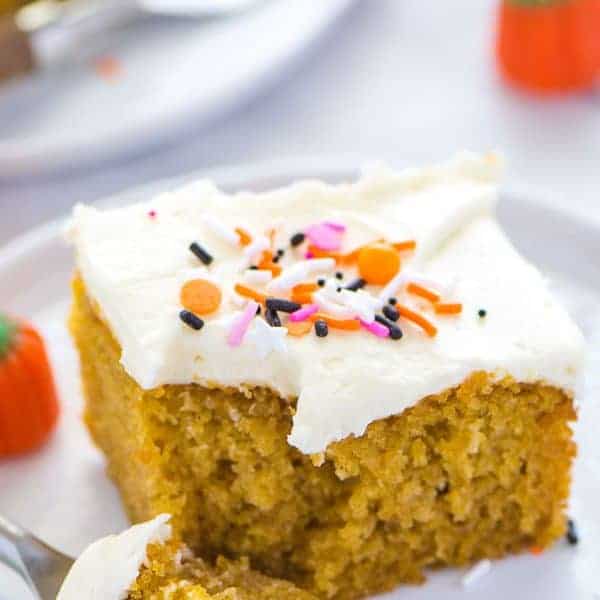 Gluten Free Pumpkin Cake with Cream Cheese Frosting What the Fork