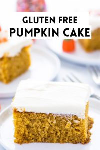 Easy Gluten Free Pumpkin Cake image with text for Pinterest