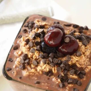 Black Forest Overnight Oats from What The Fork Food Blog