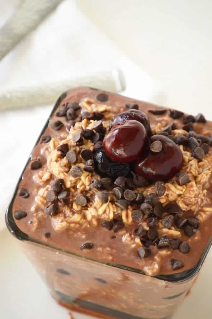 Black Forest Overnight Oats - What the Fork