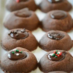 Chocolate Thumbprint Cookies from What The Fork Food Blog
