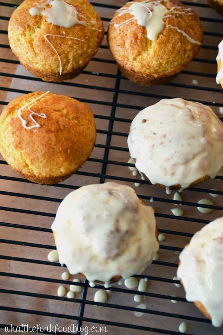 Eggnog Muffins with Eggnog Glaze What the Fork