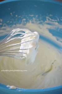White Chocolate Ganache Whipped Cream from What The Fork Food Blog