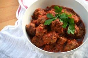 Braised Italian Meatballs from What The Fork Food Blog