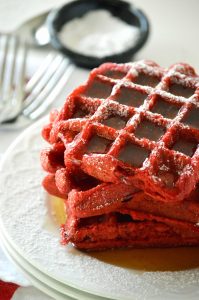 Red Velvet Waffles from What The Fork Food Blog