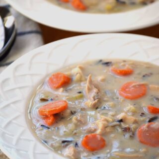 Chicken Wild Rice Soup from What The Fork Food Blog