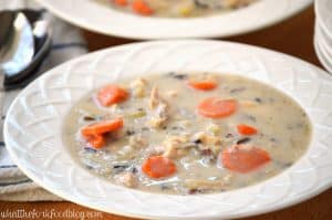 Chicken Wild Rice Soup from What The Fork Food Blog