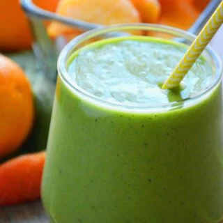 Peach Green Smoothie from What The Fork Food Blog