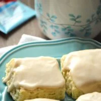 Vanilla Bean Scones with Black Tea Glaze from What The Fork Food Blog