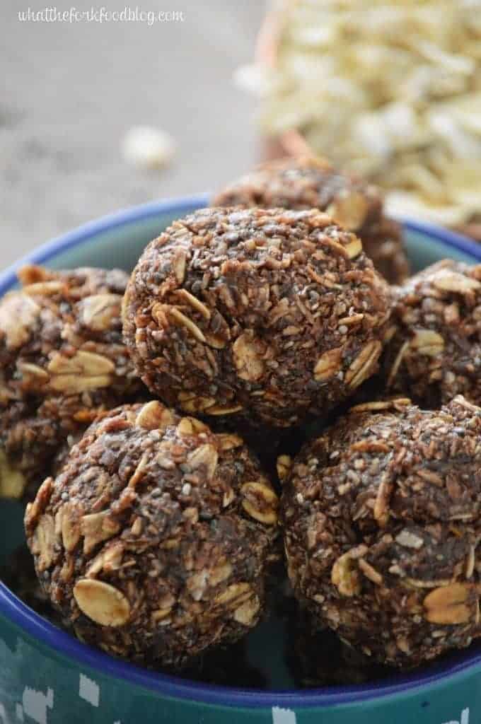 Chocolate Coconut Energy Bites from What The Fork Food Blog