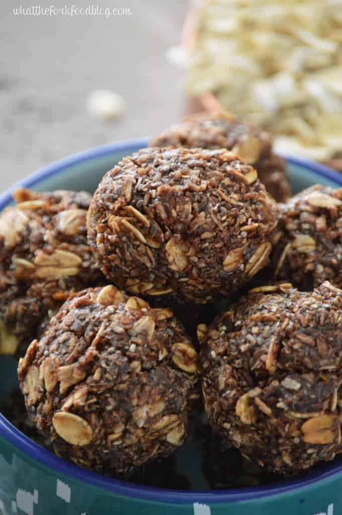 Chocolate Coconut Energy Bites What the Fork