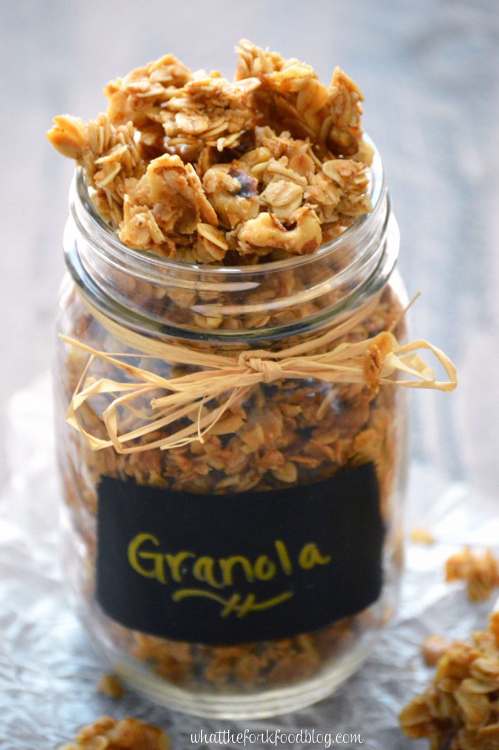 Maple Walnut Granola What the Fork
