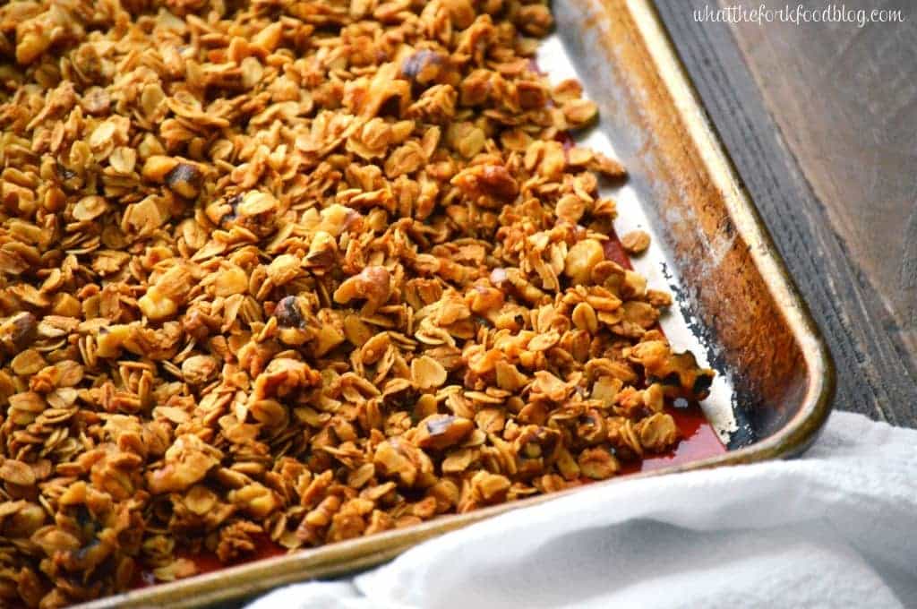 Maple Walnut Granola from What The Fork Food Blog