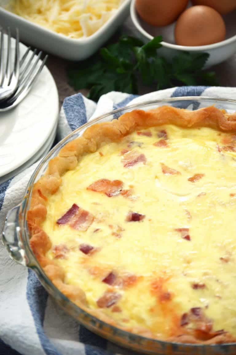Gluten Free Bacon and Swiss Quiche What the Fork