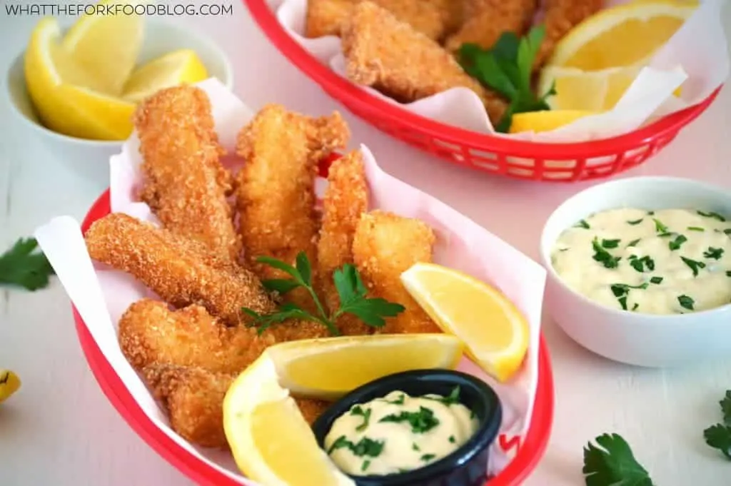 Gluten Free Fish Sticks from What The Fork Food Blog