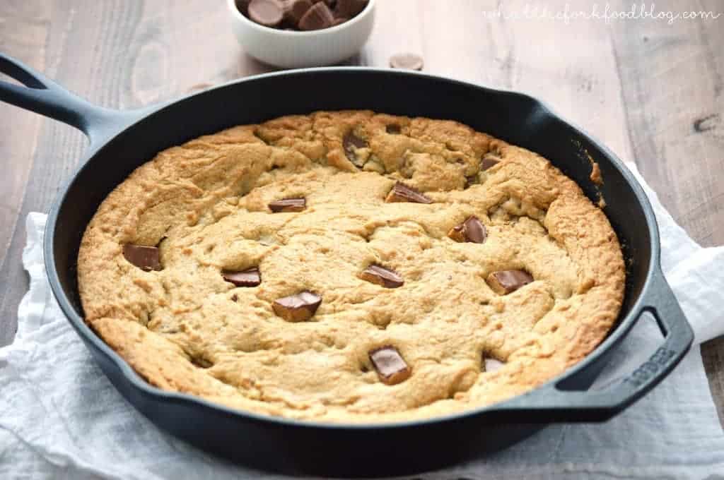 Peanut Butter Cup Cookie Pie from What The Fork Food Blog