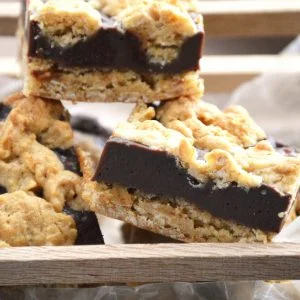 Oatmeal Fudge Bars from What The Fork Food Blog