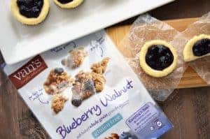 Skinny Mini Blueberry Cheesecakes from What The Fork Food Blog