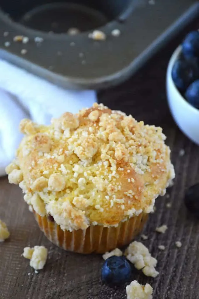 Blueberry Crumb Muffins from What The Fork Food Blog