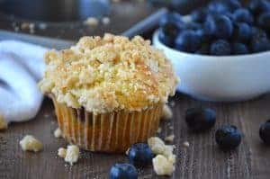 Blueberry Crumb Muffins from What The Fork Food Blog