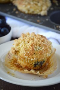 Blueberry Crumb Muffins from What The Fork Food Blog