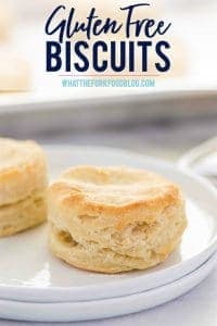 gluten free biscuits on a white plate ready to serve