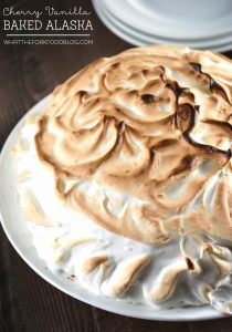 Cherry Vanilla Baked Alaska from What The Fork Food Blog | @WhatTheForkBlog | whattheforkfoodblog.com