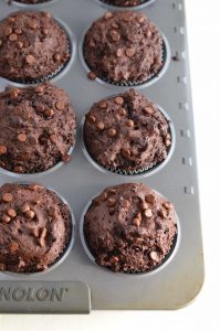 Gluten Free Bakery Style Double Chocolate Chip Muffins from What The Fork Food Blog | @WhatTheForkBlog | whattheforkfoodblog.com