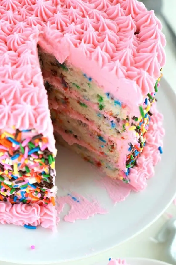 Gluten Free Funfetti Cake from What The Fork Food Blog | @whattheforkblog | whattheforkfoodblog.com