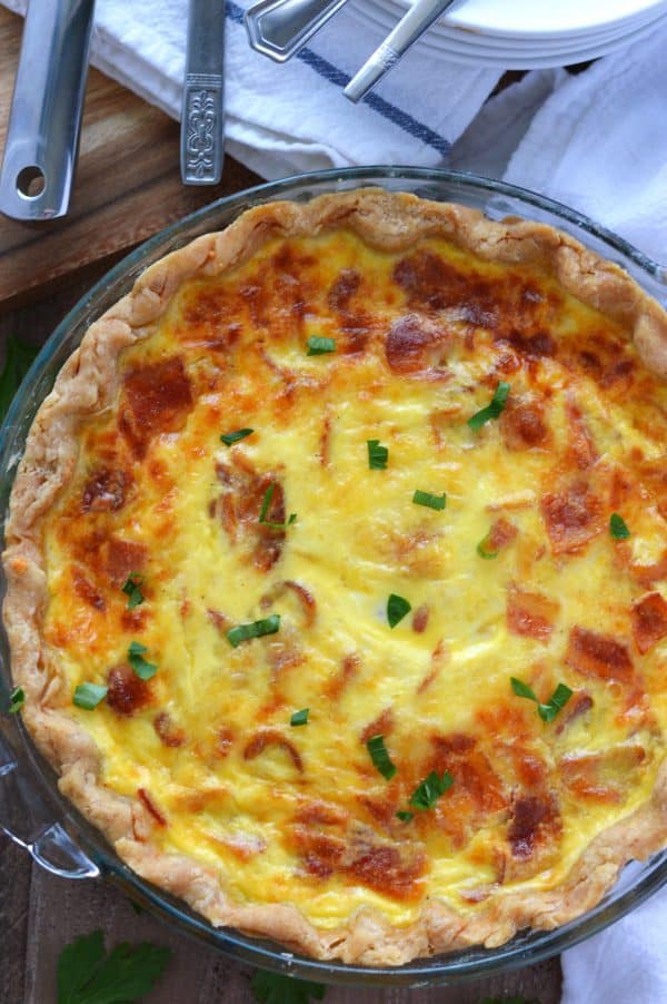 Ham and Cheese Quiche from What The Fork Food Blog | @WhatTheForkBlog | whattheforkfoodblog.com