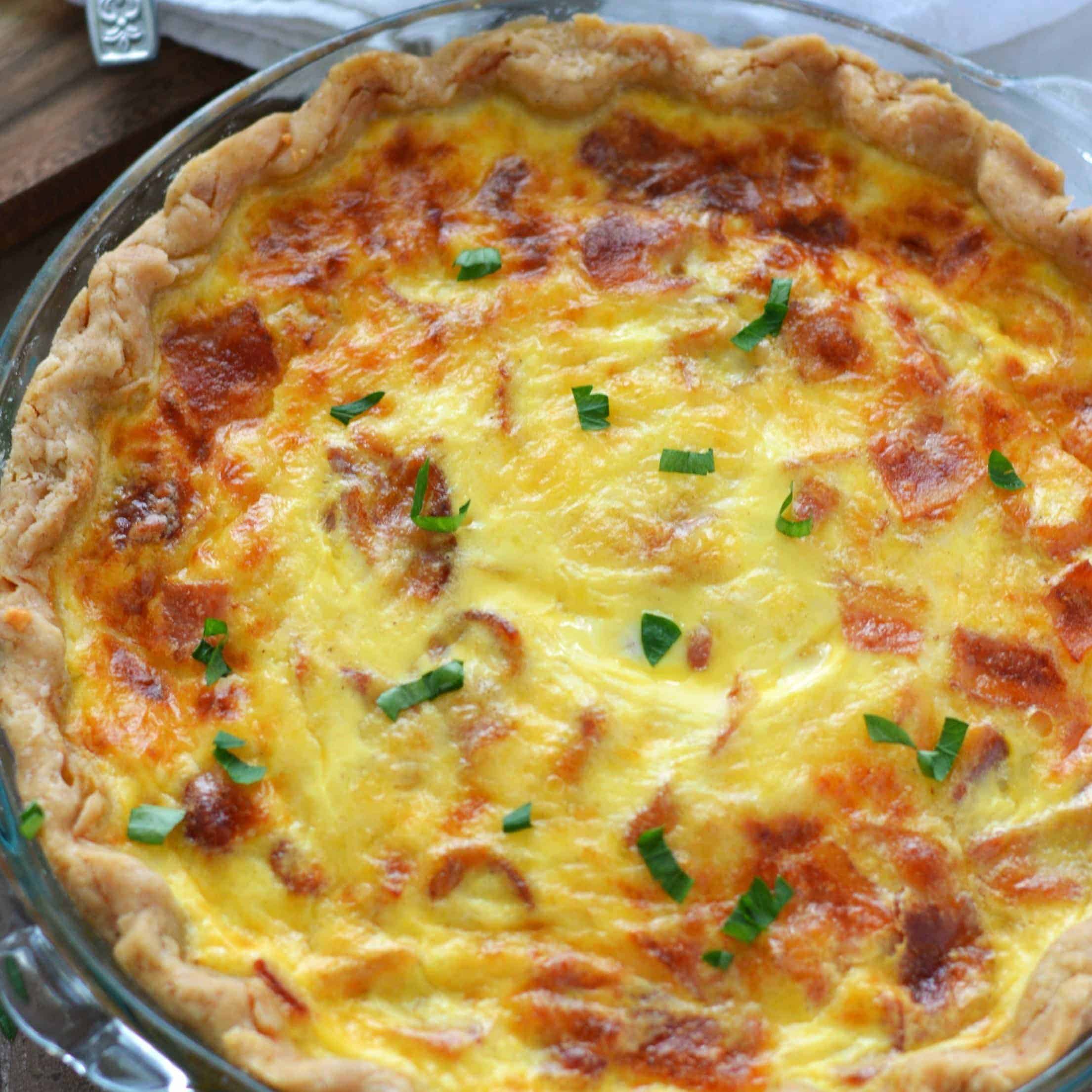 Ham and Cheese Quiche (gluten free or regular) - What the Fork