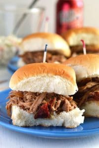 Slow Cooker Dr. Pepper Pulled Pork from What The Fork Food Blog | @WhatTheForkBlog | whattheforkfoodblog.com
