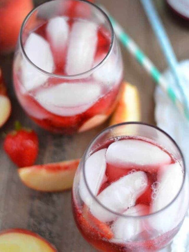 Strawberry Peach Spritzers Recipe Story
