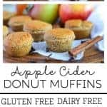 Apple Cider Donut Muffins (gluten free, dairy free, naturally sweetened, no butter, no oil) from What The Fork Food Blog | @WhatTheForkBlog | whattheforkfoodblog.com