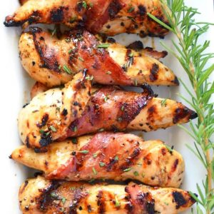 Grilled Bacon Wrapped Chicken with Sweet Black Pepper and Rosemary from What The Fork Food Blog | whattheforkfoodblog.com