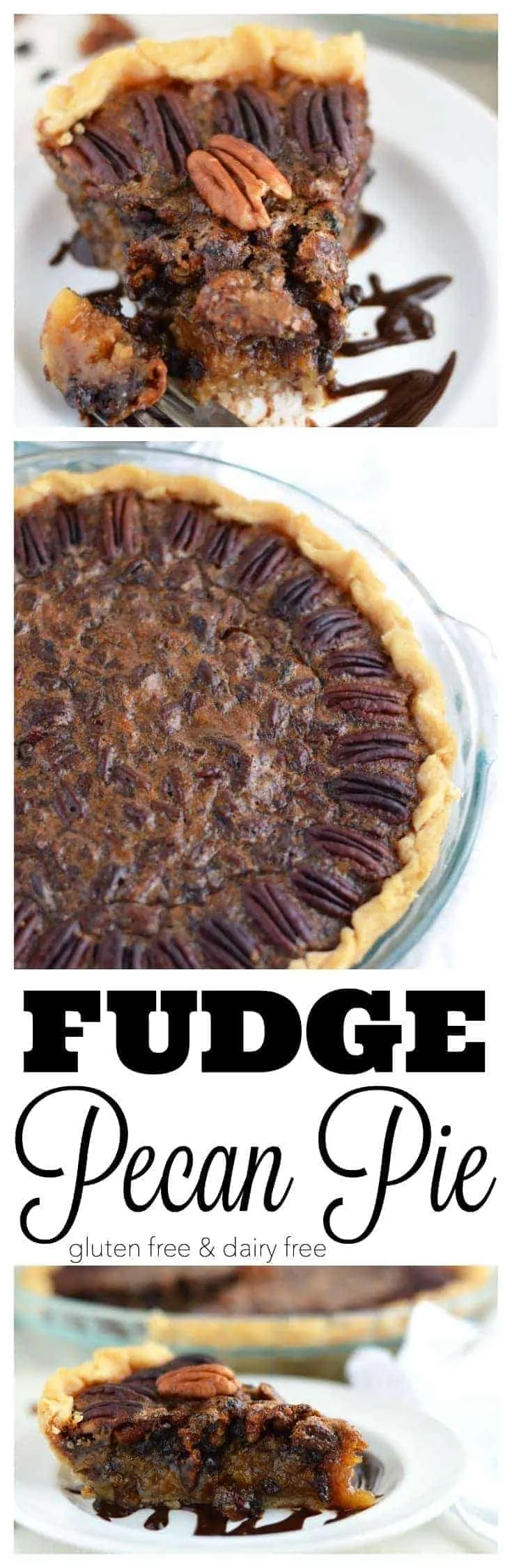 Gluten Free Fudge Pecan Pie from What The Fork Food Blog | whattheforkfoodblog.com