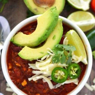 Slow Cooker Taco Chili from What The Fork Food Blog | whattheforkfoodblog.com