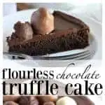Flourless Chocolate Truffle Cake (gluten free) from What The Fork Food Blog | whattheforkfoodblog.com