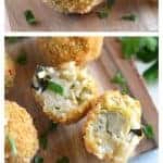 Crispy Fried Spinach and Artichoke Risotto Balls (gluten free) from What The Fork Food Blog | whattheforkfoodblog.com