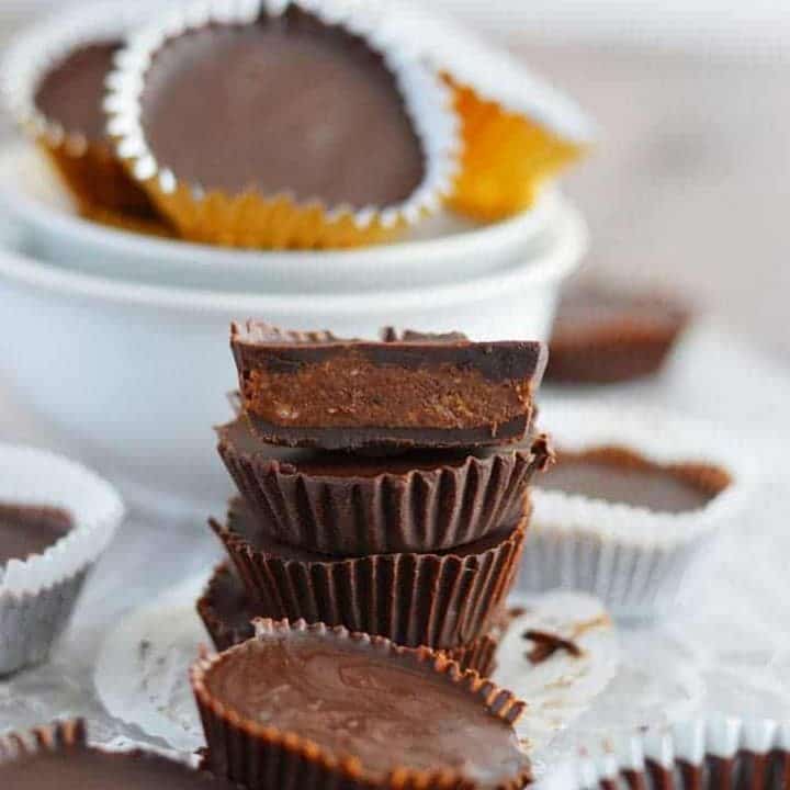 Chocolate Hazelnut PaleoNutbutter Cups from What The Fork Food Blog . Paleo, gluten free, and dairy free.| whattheforkfoodblog.com