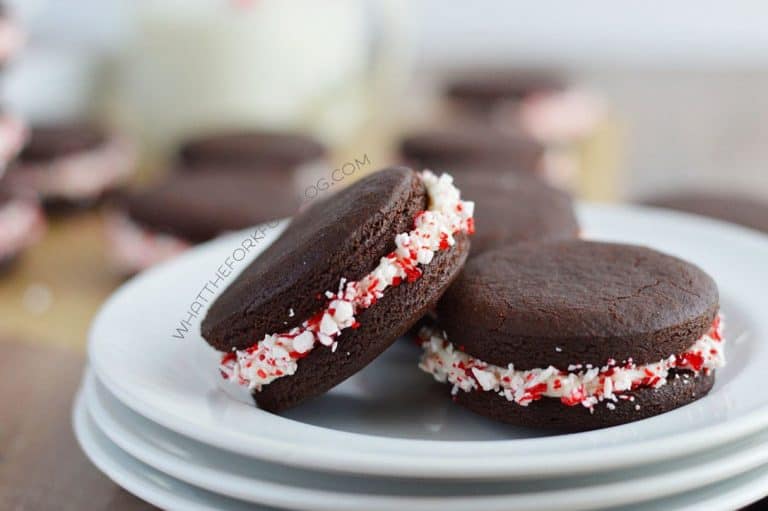 Chocolate Peppermint Sandwich Cookies What the Fork