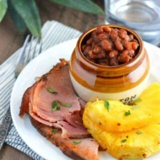 Pineapple Glazed Ham (gluten free and dairy free) from What The Fork Food Blog | whattheforkfoodblog.com